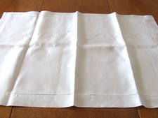 Vintage White Linen Pillow