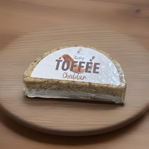 Sticky toffee cheddar cheese - toffee,