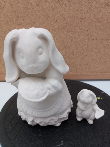 Unpainted ceramic bisque - unpainted, mrs