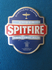 SPITFIRE ALE PLASTIC BEER PUMP SIGN - A