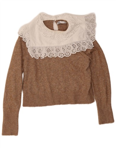 Zara womens crop crew - zara, neck