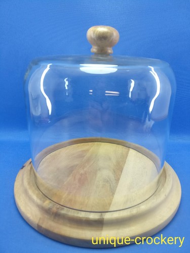 Glass cheese dome with - glass,