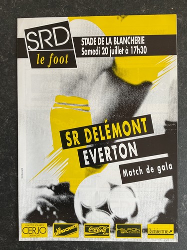 Delemont everton programme - delemont, v
