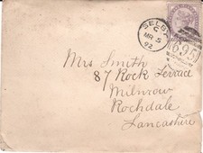GB QV Cover to Milnrow with