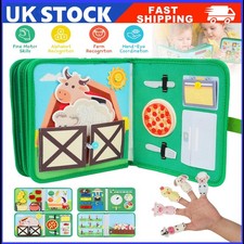 Farm-Themed Felt Book -My First Board Book Toddlers Children Learning Books Gift