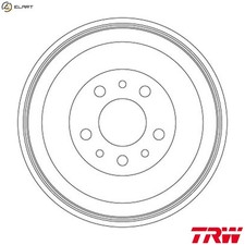 2x BRAKE DRUM DB4563 FOR FIAT