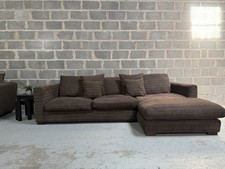Sofa Workshop Brown Chenille Right-chaise Sofa RRP £1500