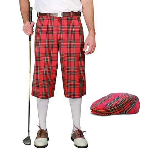 Golf knickers plaid royal - golf,