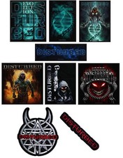 DISTURBED - OFFICIAL IRON ON / SEW ON PATCH - INDESTRUCTABLE LOGO EVOLUTION