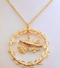 Gold Plated Bird in Circle