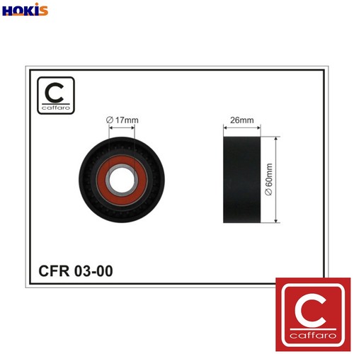 Deflectionguide pulley vribbed - pulley,