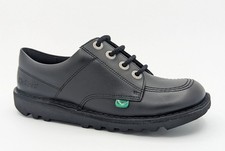 KICKERS Black Leather Shoes