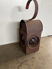 Kenyon Road Works Lamp Paraffin Lantern Large Tank Serilight Lens 1950s Vintage