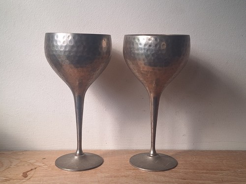 Vintage brass hammered - vintage, metal