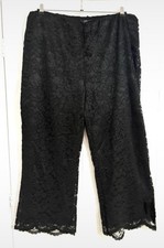 Joanna Hope black lace trousers plus size 24/26 immaculate Xmas party