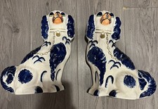 Large pair blue white - large, of