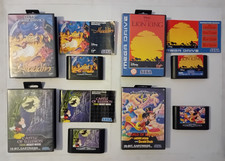 CASTLE & WORLD OF ILLUSION MICKEY MOUSE LION KING ALADDIN SEGA MEGA DRIVE BUNDLE