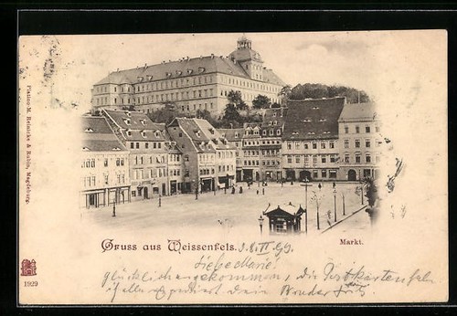 Postcard weissenfels at - of, weissenfels,