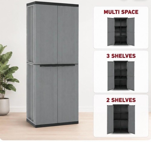 Tall plastic cupboard storage - tall,
