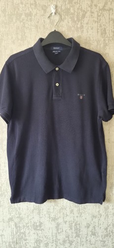 Gant men navy solid cotton - gant,