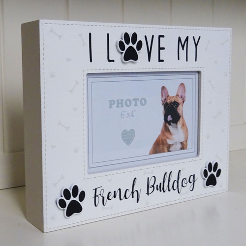 French bulldog photo frame - french,