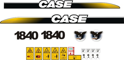 Case 1840 skid - steerer, decal