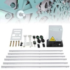 Automatic Electric Sliding Gate Opener Kit 1200KG 2 Remote Control+6m Gear Track