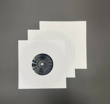 7" Inch White Paper Vinyl Record Sleeves 45RPM Inner Covers 90gsm Multi Listing