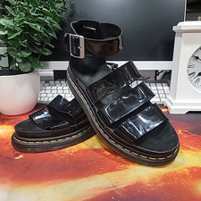 GREAT! Dr Martens Clarissa Patent Leather Gladiator Sandals Size UK 6