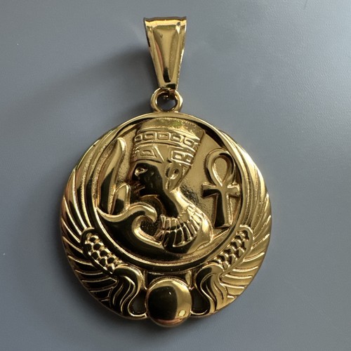 Gold tone egyptian queen - tone,