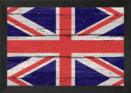 Union jack flag framed wall - union,