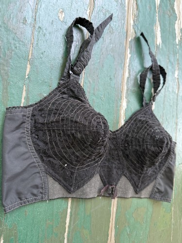 Vintage 1950s black lace - 1950s,