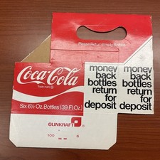 1976 Coke Six 6.5 oz Bottles