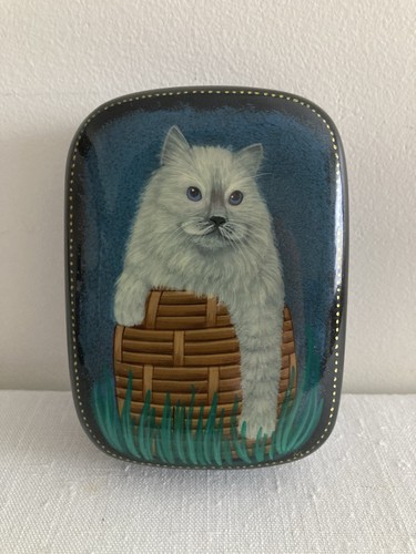 Vintage russian lacquer box - vintage,