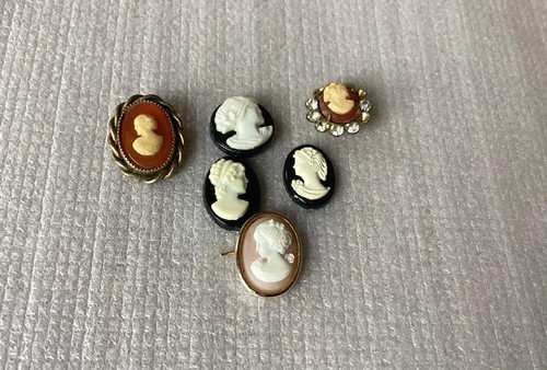 Vintage cameo jewellery parts - jewellery,