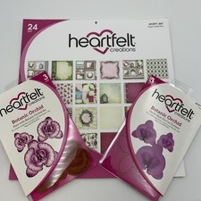 Heartfelt Creations Botanic Orchid Collection HCD1-267, Dies & Cling Stamps   W9