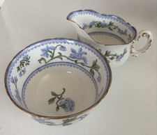 Antique Royal Worcester Damaged Sugar Bowl And Milk Jug. Bone China. Rd 546206.