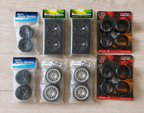 Wheels tyres bundle - 1:10,