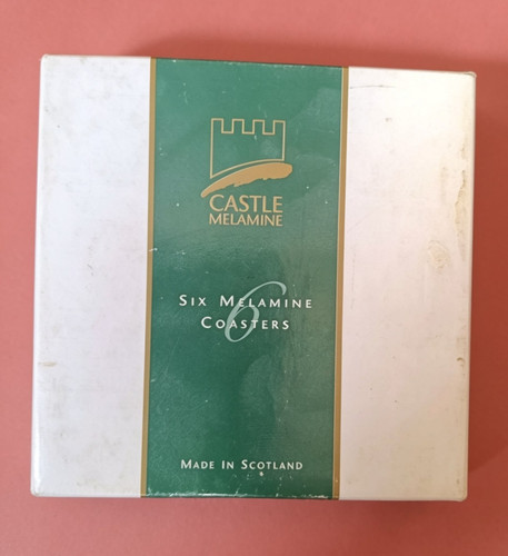 Castle melamine coaster set - castle,