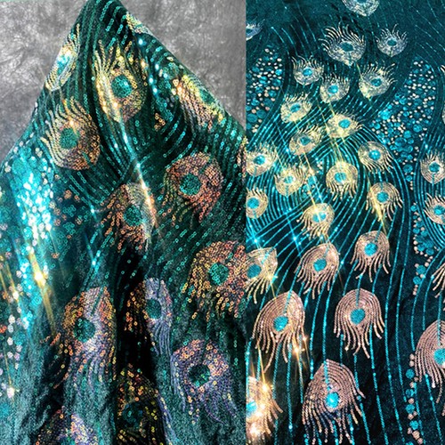 Luxury peacock sequin - luxury,
