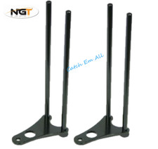 2 x NGT Black Snag Bars Aluminium Ears For Bite Alarms Carp Fishing Tackle