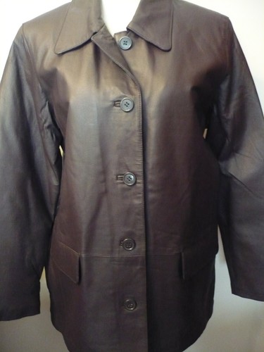 Pelle leather coat size bnew - pelle,