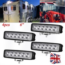 4x High Power 12v 6" Led Work