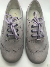 TNY Girls lace up lilac purple