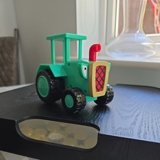 * Green Plastic Tractor With Moving Funnel - Used