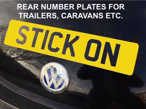 Stick number plate for - number,