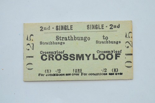 Railway ticket btc strathbungo - railway,
