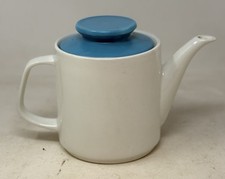 Studio J G Meakin Tea Pot, White With Blue Lid