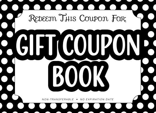 Gift coupon book notebook - gift,