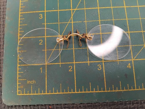 Vintage pince nez gold - pince,